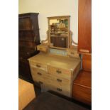 Edwardian lightwood dressing chest