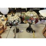 2 Tiffany style lamps