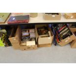 Four boxes of misc. books