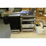 Aiwa music stacking system