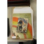 Various motorcycle scrap books, memorabilia, including signed Zondapp works folder