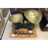 Set of Scales & Brass Weights