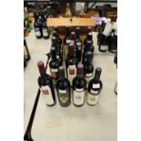One bottle of Wolf Blass 'Black Label' Cabernet Sauvignon Shiraz 1993 and sixteen other bottles of