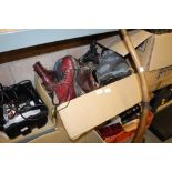 Box of shoes and Scarpa Boots size 10