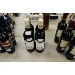 Four bottles of Olivier Azan 'Domaine de Petit Roubie' Syrah 2000 (one with seal damage)