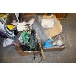 2 large boxes of assorted tools and artist items