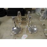 2 silver plated cruet sets