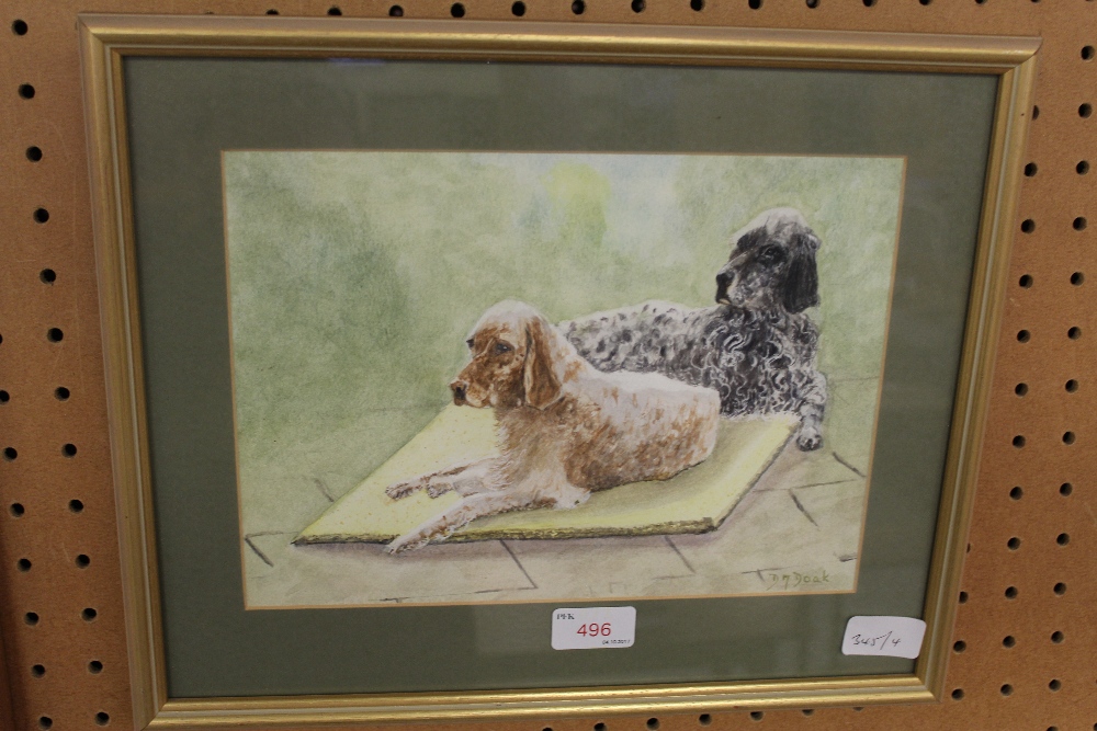 D.M. Doak watercolour-spaniels