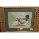 D.M. Doak watercolour-spaniels