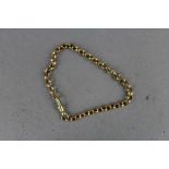 9ct gold Belehen chain bracelet