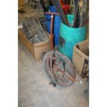 Acetylene torch & hose & bottle trolley