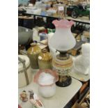 Royal Doulton stoneware oil lamp (unmarked)