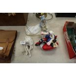 2 porcelain figures and Wallace & Gromit