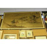 Japanese painting/screen & embroidery