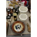 7 items of art pottery including Portmerion etc