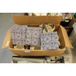 Box Poole Pottery teawares & boxed Chinese vases