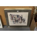 Set of 4 Ronald Embleton Shop Sellars prints