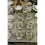 Continental floral teaset