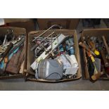 Box of tools, spanners, hammers etc