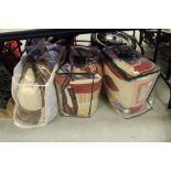 3 bags of modern bedding, quilts etc