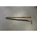 Antler handled stick and other stick