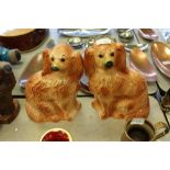 Pair of Staffordshire dogs