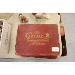 3 'The Gem' cigarette card albums