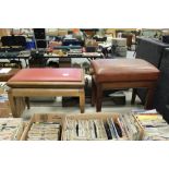 2 piano stools