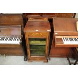 Art Nouveau inlaid music cabinet