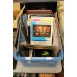 Box of various records, programs and concert tickets