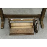 Victorian cast-iron & wood mangle