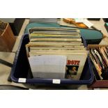 Box of LP Records, Beatles, Dylan, Bowie, Pink Floyd 60's & 70's