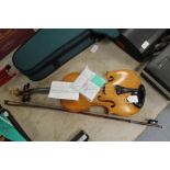 4/4 violin, bow and set of strings-Stradivarius copy