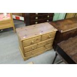 2/2 pine chest of drawers