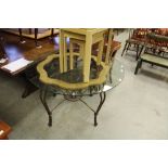 Wrought iron conservatory table