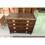 Oak 2/3 chest of drawers