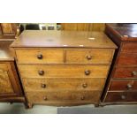 Victorian oak 2/3 chest of drawers