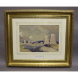 ARR William Heaton Cooper (1903-1995) - Watercolour - 'Calder Hall Nuclear Power Station, 1956',