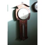 Chadburns inlaid mahogany barometer