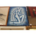 Two nude figures signed Geelong