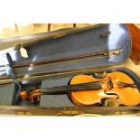 19th Century violin E.T. Dulais (re-strung)