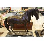 Bronze horse and base