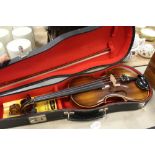 Boosey and Hawks violin (re-strung)