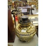 Juno brass oil lamp