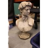 Composite stone bust
