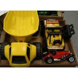 Remote control Jeep, toy car & little Tykes dump truck