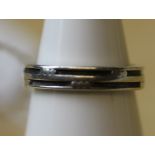 A Georg Jensen Sterling silver ring, design number 60c, marked 'Sterling' ring size I, 2grams Good