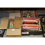 Box mixed books and box craft magazines