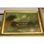 Oil - local scene - Railway, Wetheral