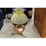 Benson style oil lamp (shade cracked)
